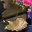 Thumbnail: Gold Metal Ginkgo Bowl Trinket Dish 23cm