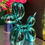 Thumbnail: Large Electro Pink or Blue Poodle Ornament figure