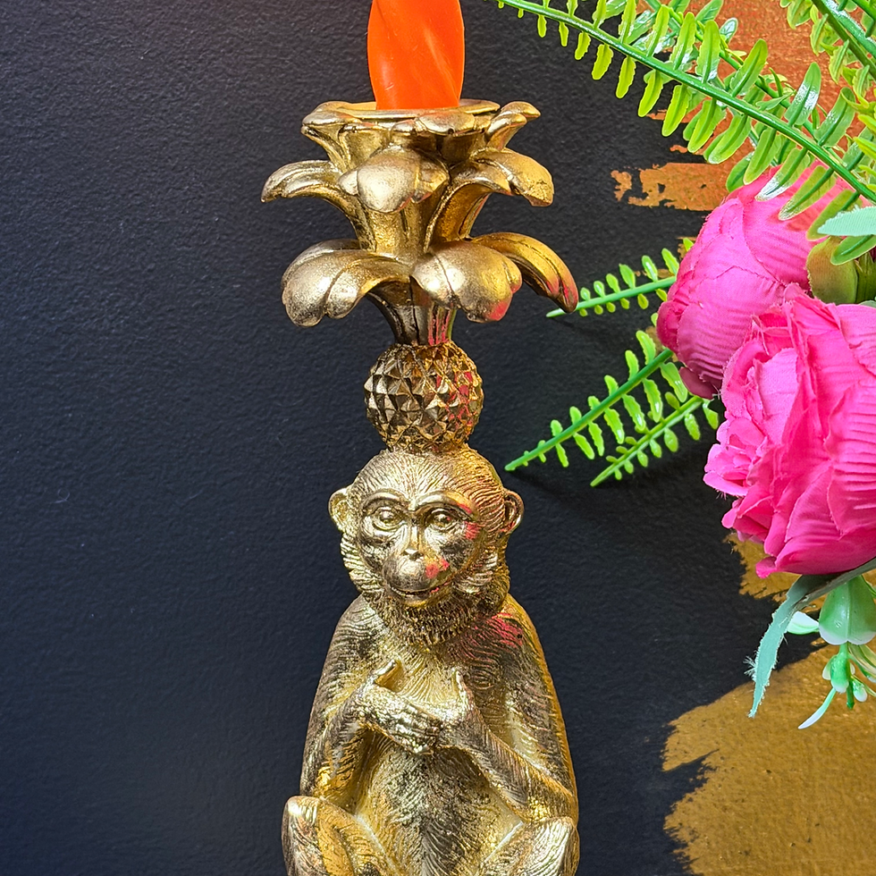 Thumbnail: Highly detailed Monkey Candle Holder 23.5cm