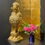 Thumbnail:  Large Gold Lilac or Copper Poodle Garden Ornament 65cm