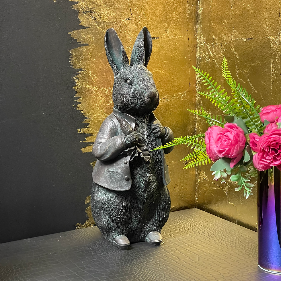 Thumbnail: Madame Duck, Mr Rabbit or Mrs Hedgehog Garden Ornament figure