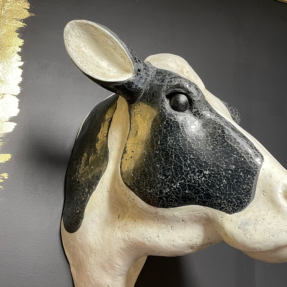 Thumbnail: Extra Large Friesian Cow Wall Head  54cm
