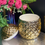 Thumbnail: Large Gold Ceramic Pineapple Storage Jar 30cm