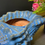Thumbnail: XL Blue Ceramic Sea Shell Planter 50cm