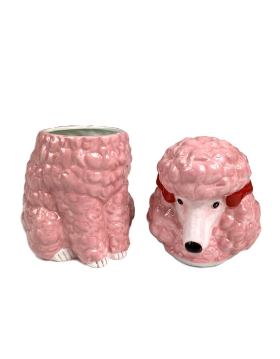 Thumbnail: Pink Poodle Ceramic Storage / Cookie Jar