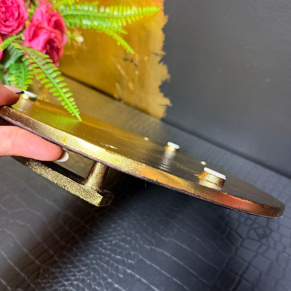 Thumbnail: Luxe Bowerbird Black and Gold Luxe Tray 