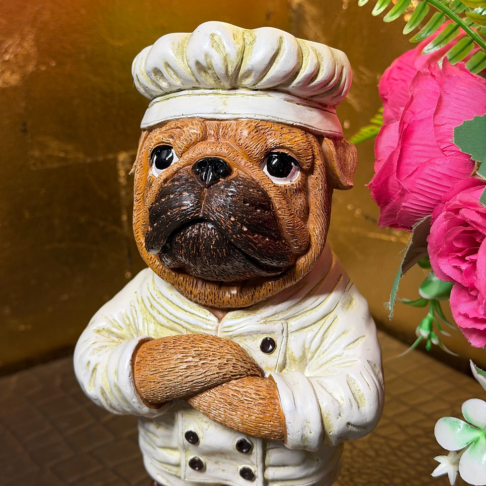 Thumbnail: Chef Pug Resin Ornament 22cm