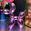 Thumbnail: Large Electro Pink or Blue Poodle Ornament figure