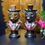 Thumbnail: Bow Tie Dressed Up Monocle Quirky Bear Bust Gold Or Silver