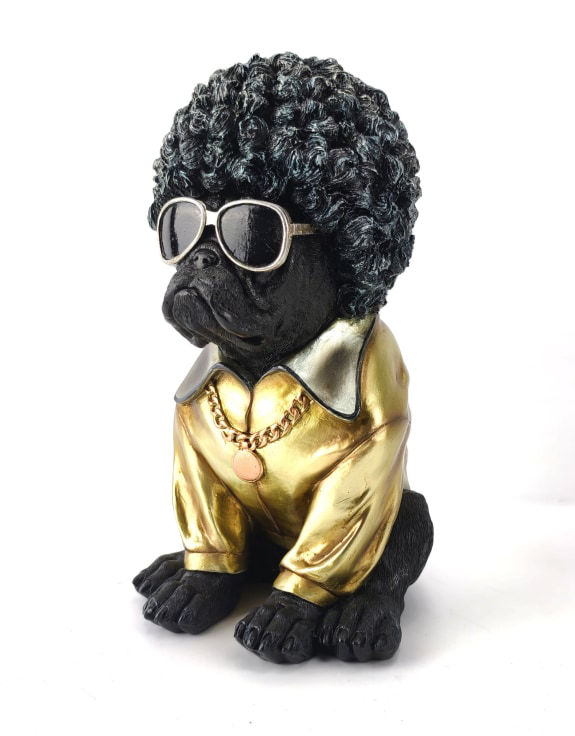 Thumbnail: "Pug Thug" Dog Ornament 29.5cm