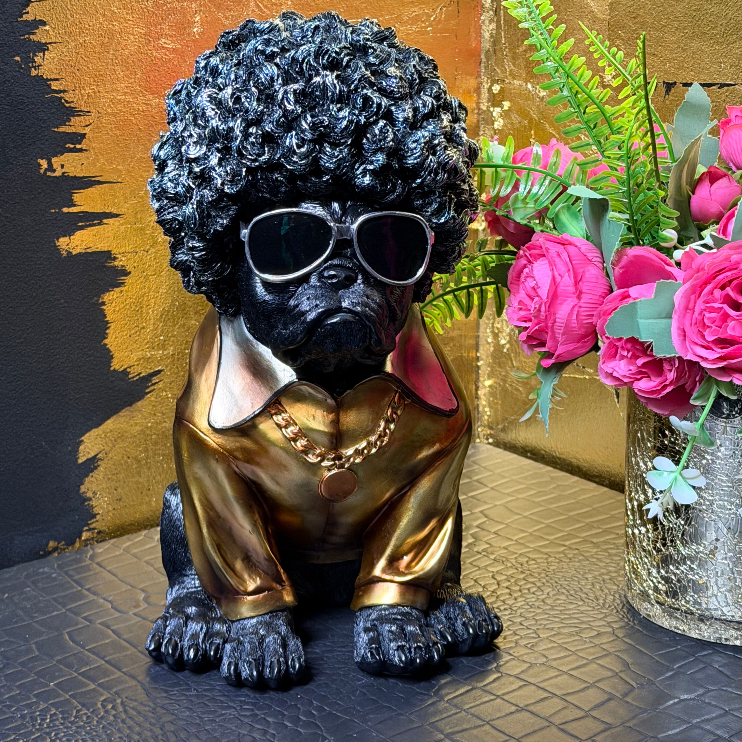 "Pug Thug" Dog Ornament 29.5cm