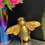 Thumbnail: Gold Leaf Finish Bee Wall Ornament 20cm