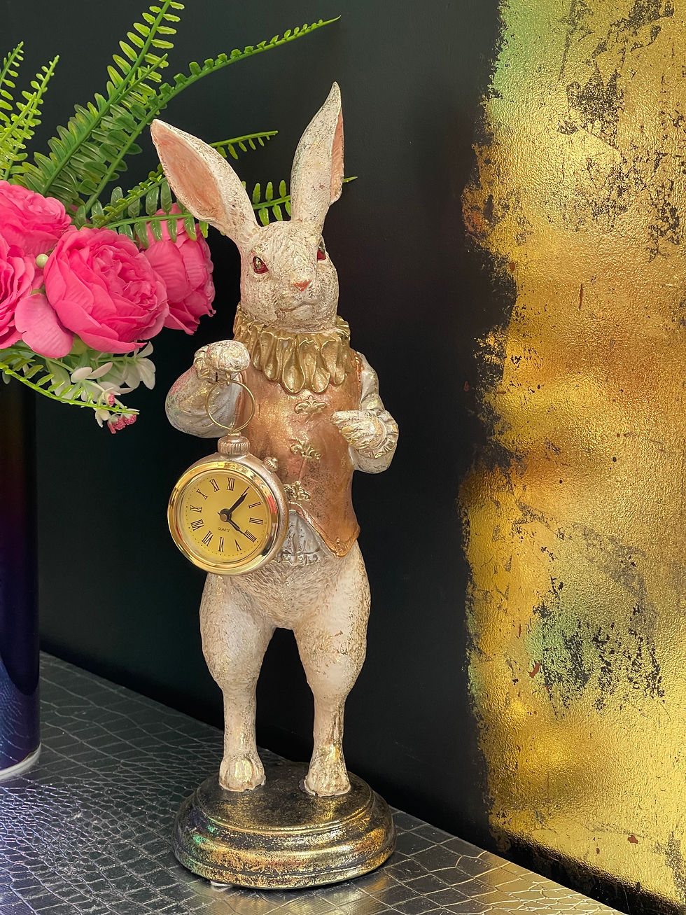 Thumbnail: The White Rabbit Standing Clock Figure Assorted