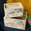 Thumbnail: Set of 2 Mango Wood Lobster Salmon or Sheep Crates Boxes