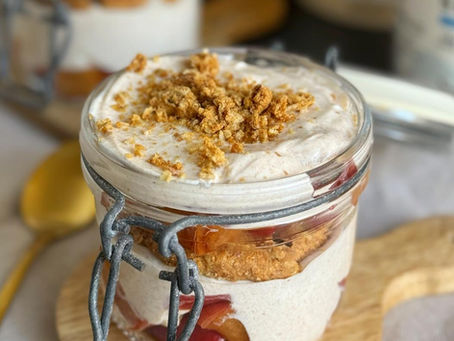 Appel kaneel trifle 