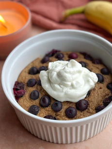 Banaan havermout pancake bowl 