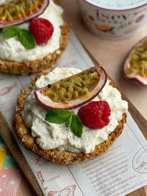 Recept voor krokante havermout taartjes met skyr