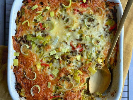 recept voor preischotel met aardappelschijfjes