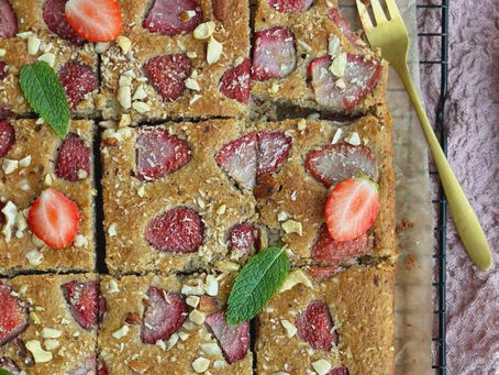 Aardbeien cake 