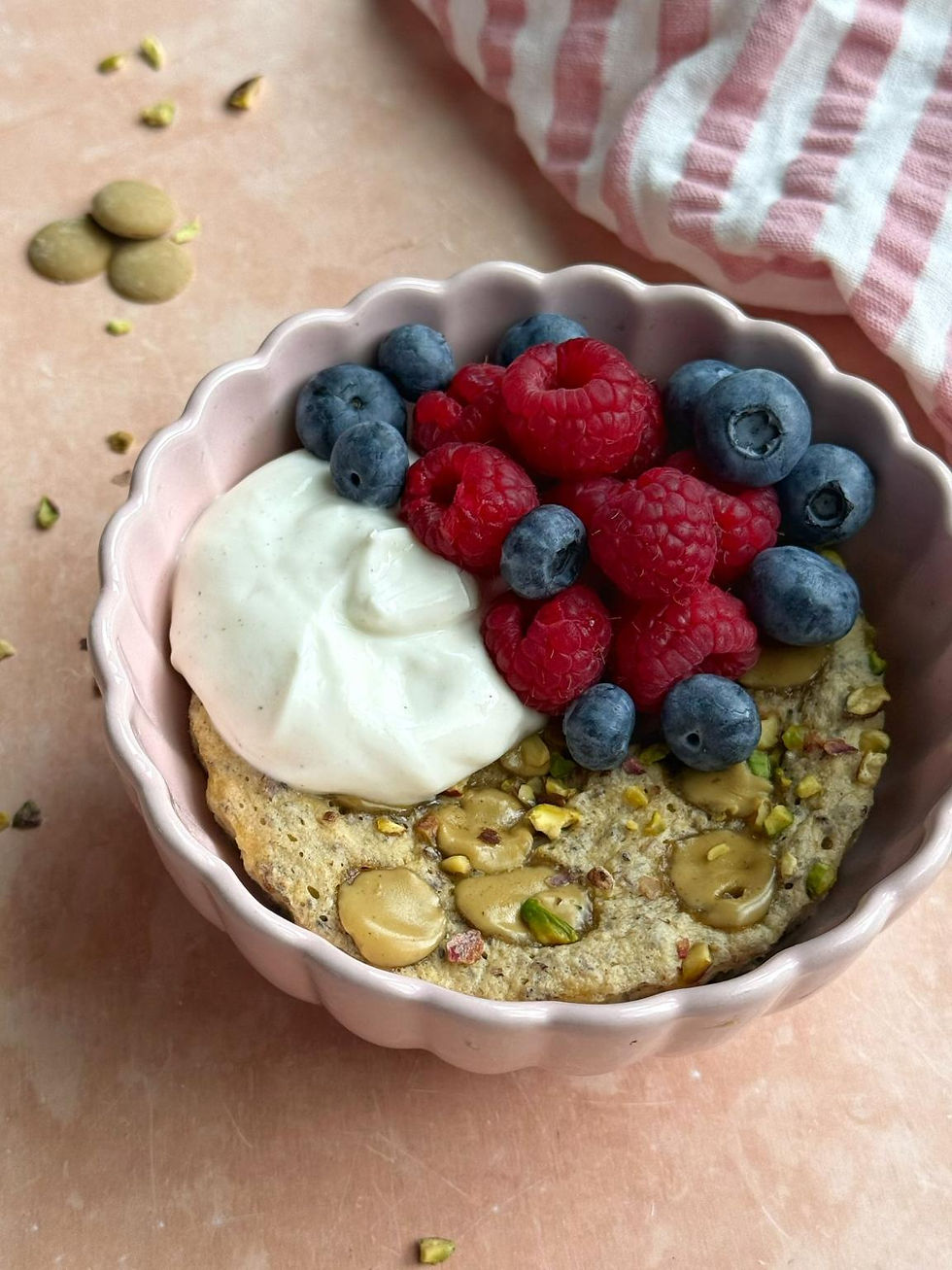 Pistache bananenbrood mugcake