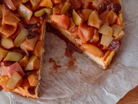 Gebakken appel cheesecake 