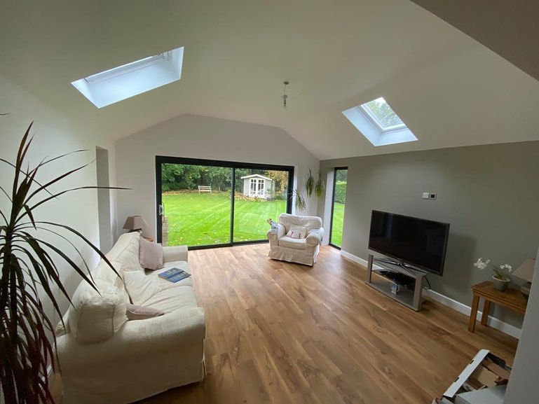 Rear extension in Shropshire.