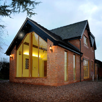 Newly built house in Shropshire.