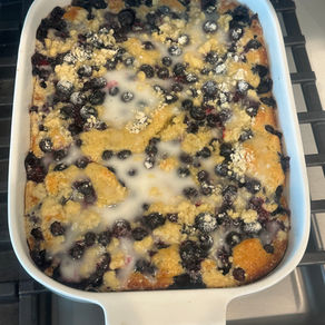 Lemon Glazed Blueberry Boyfriend Loaf