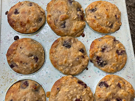 Blackberry Muffins with Oatmeal
