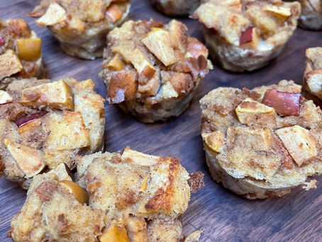 Caramel Apple French Toast Muffins