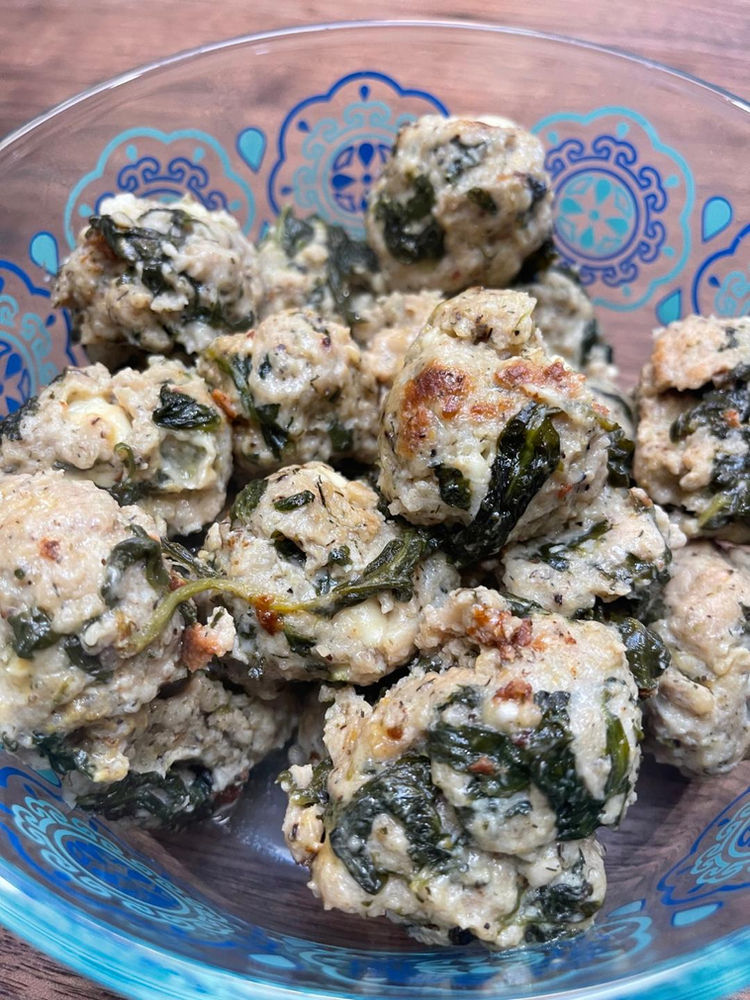 Spinach & Feta Turkey Meatballs