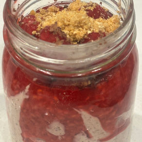 Chocolate Raspberry No-Bake Cheesecake Jars
