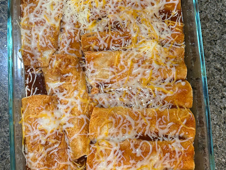 High Protein Chicken Enchiladas