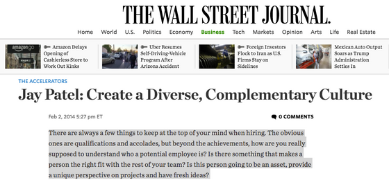 Create a Diverse, Complementary Culture