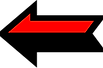 Black and Red Left Arrow