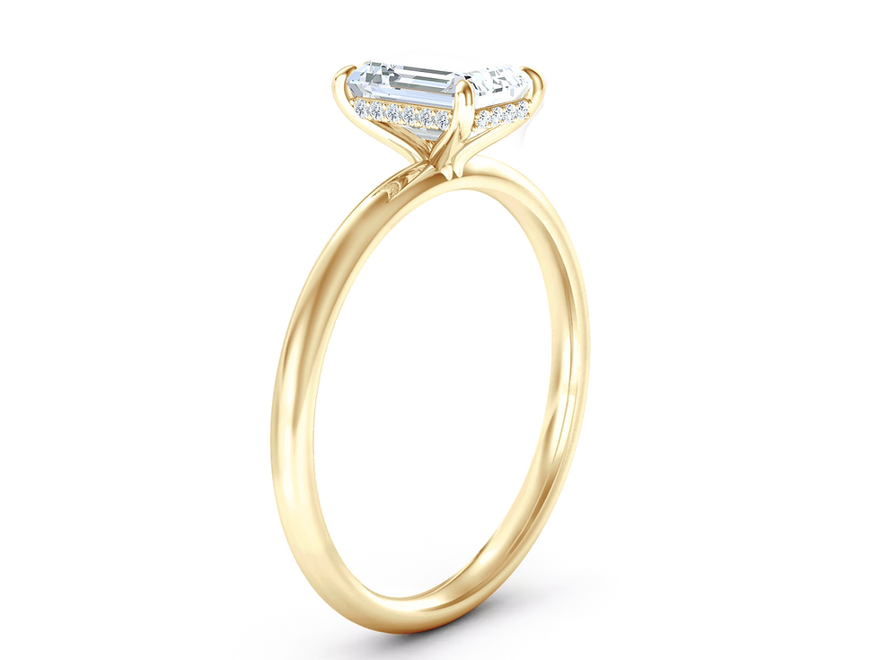 Thumbnail: Emerald, Lilly Solitaire (0.5ctw)