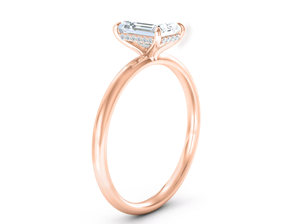 Thumbnail: Emerald, Lilly Solitaire (0.5ctw)