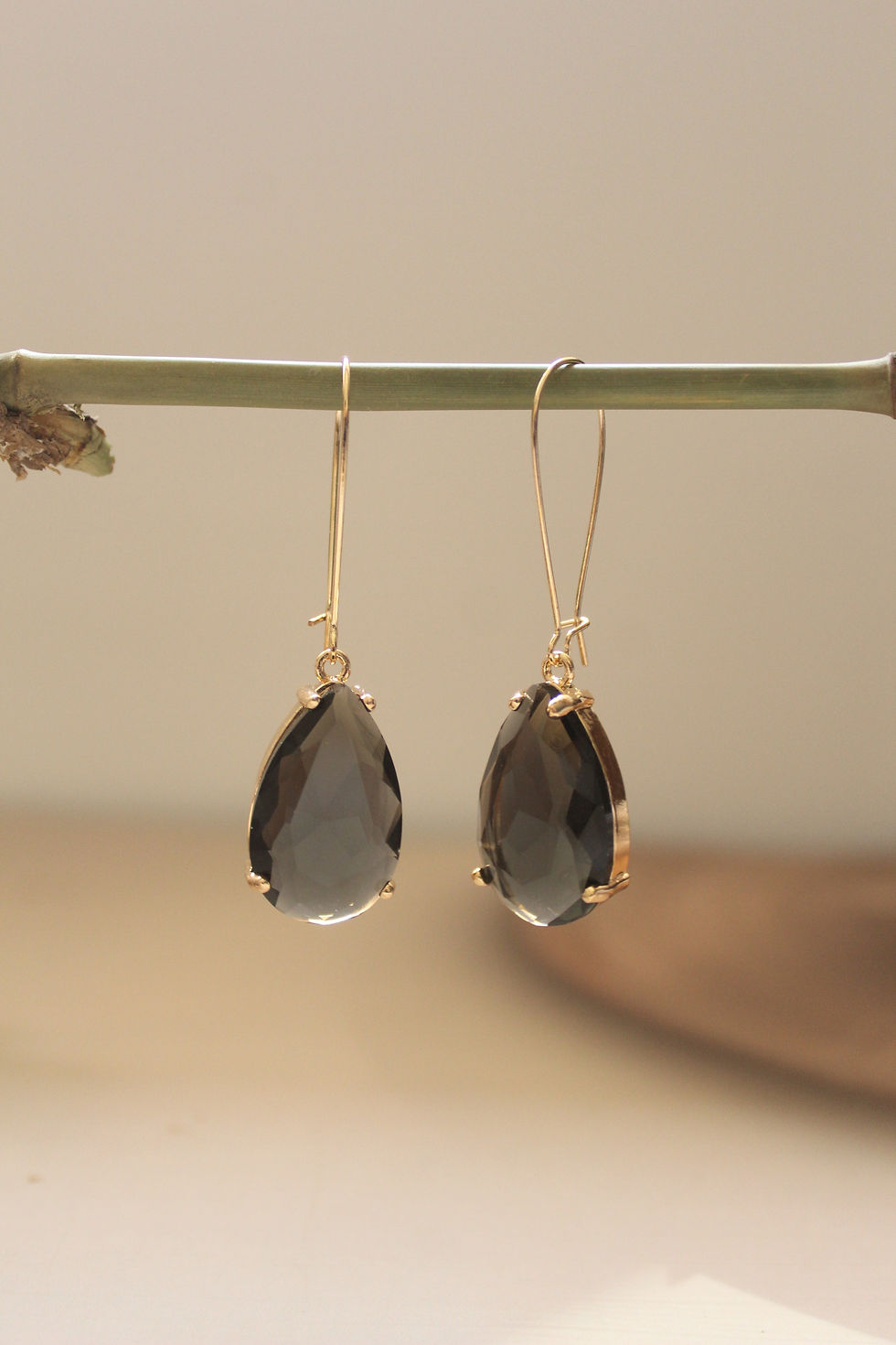 Thumbnail: Classic Teardrop Crystal Hook Earrings