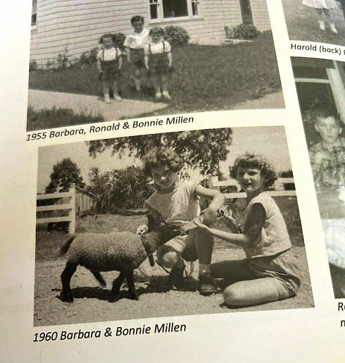 My Mom and Aunt feeding a lamb when they were young girls.