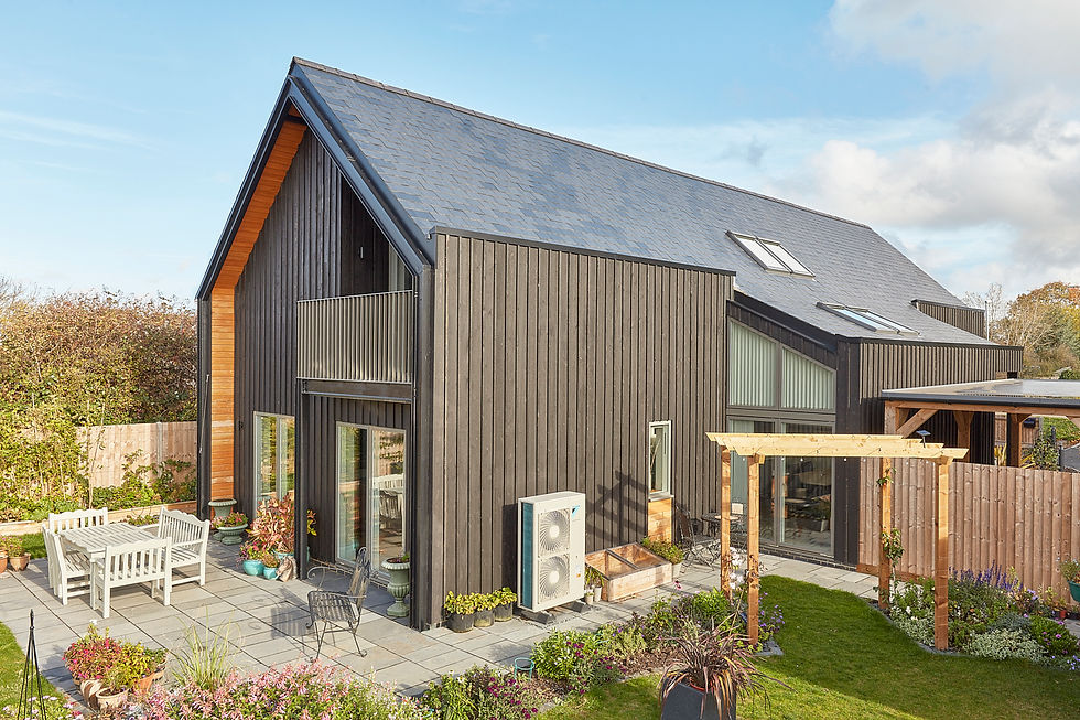 A combination of fabric-first construction and sustainable technologies ensures this self build in Wardy Hill, Cambridgeshire is a comfortable living environment throughout the year