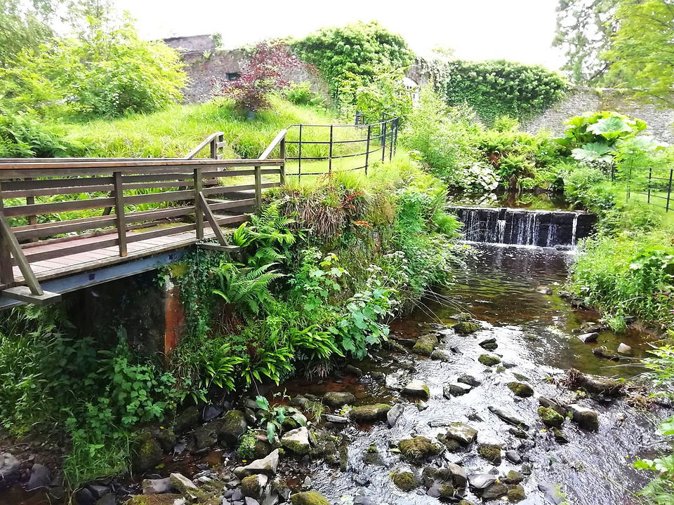 The weir, Geilston Gardens near Appletree Cottage Loch Lomond