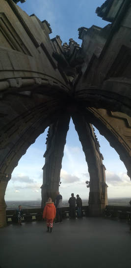 Top floor of National Wallace Monument near Appletree Cottage