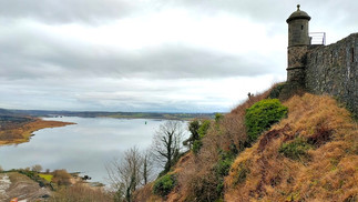 Looking west from upper Castle near luxury holiday let Loch Lomond