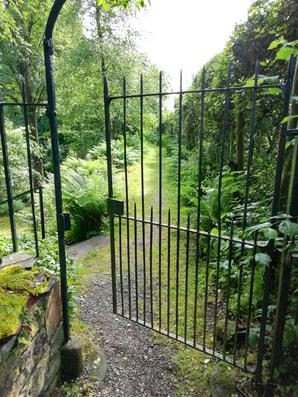 Gate in Geilston Gardens near Appletree Cottage