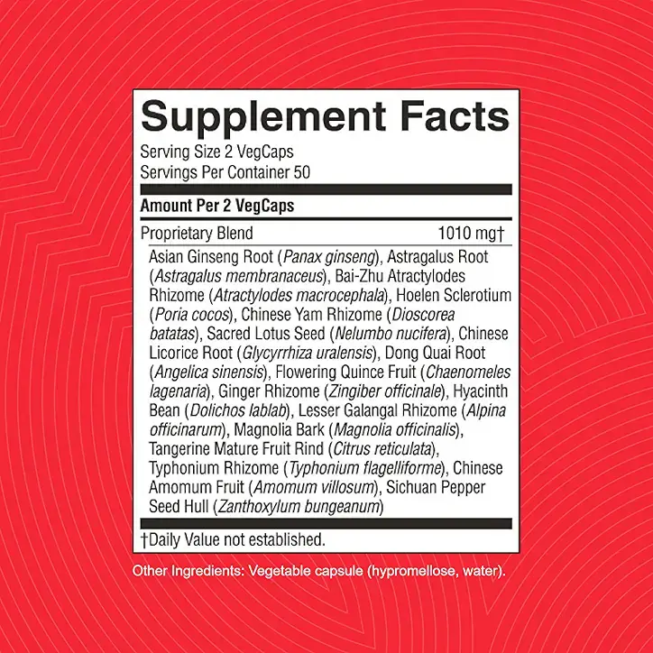 Nature's Sunshine Spleen Activator, Chinese