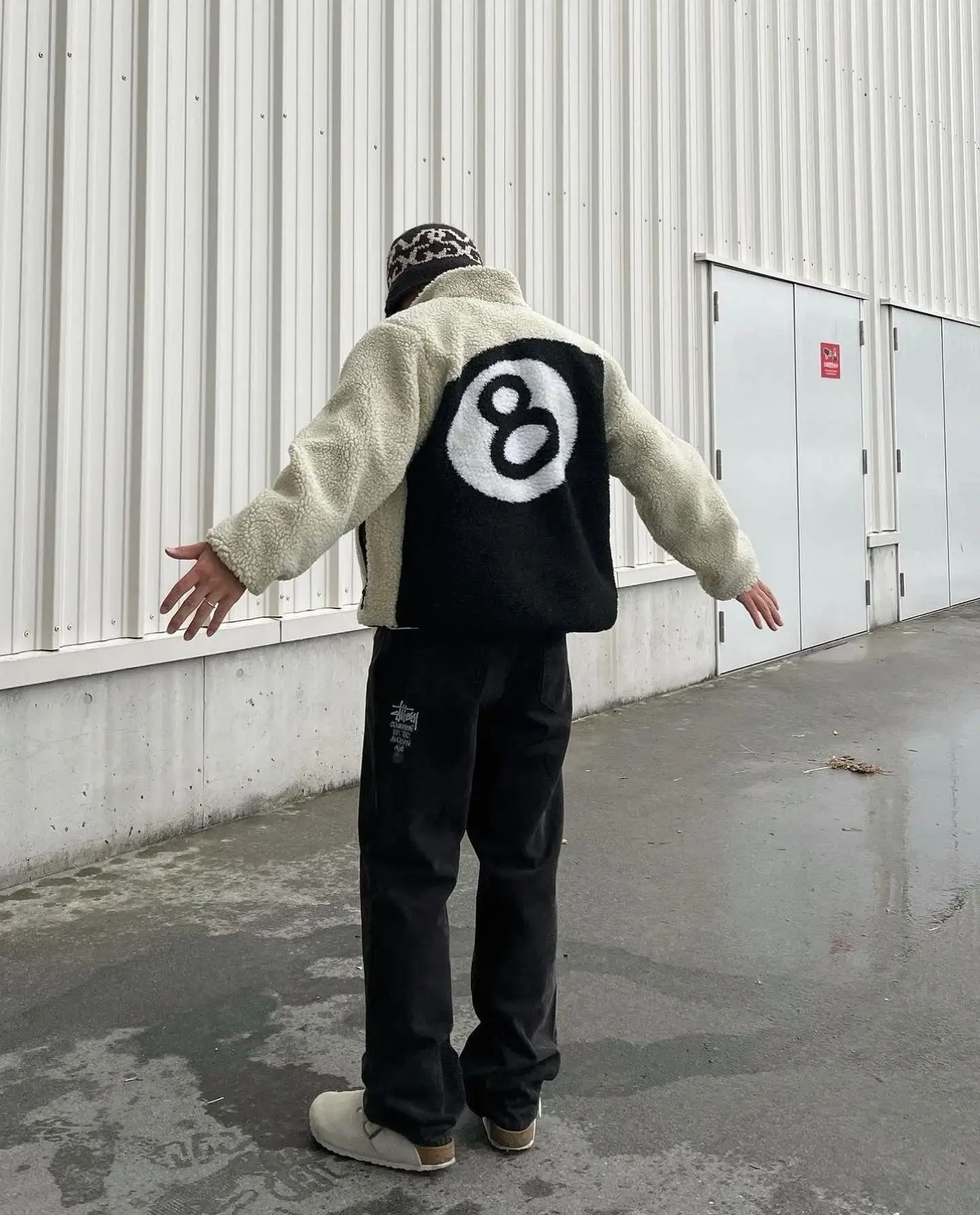 Stussy 8 Ball Sherpa Hoodie