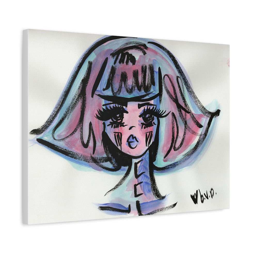 Thumbnail: Sara Matte Canvas, Stretched, 1.25"