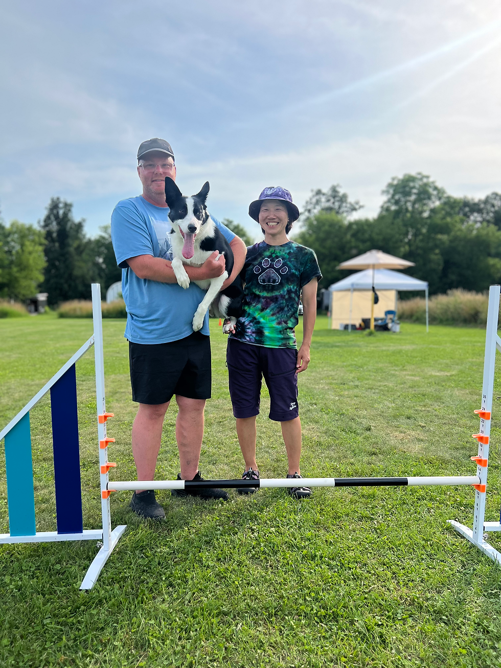 Dog Geeks Trainer Eric Russell (CPDT-KA) attending a Disc Dog workshop