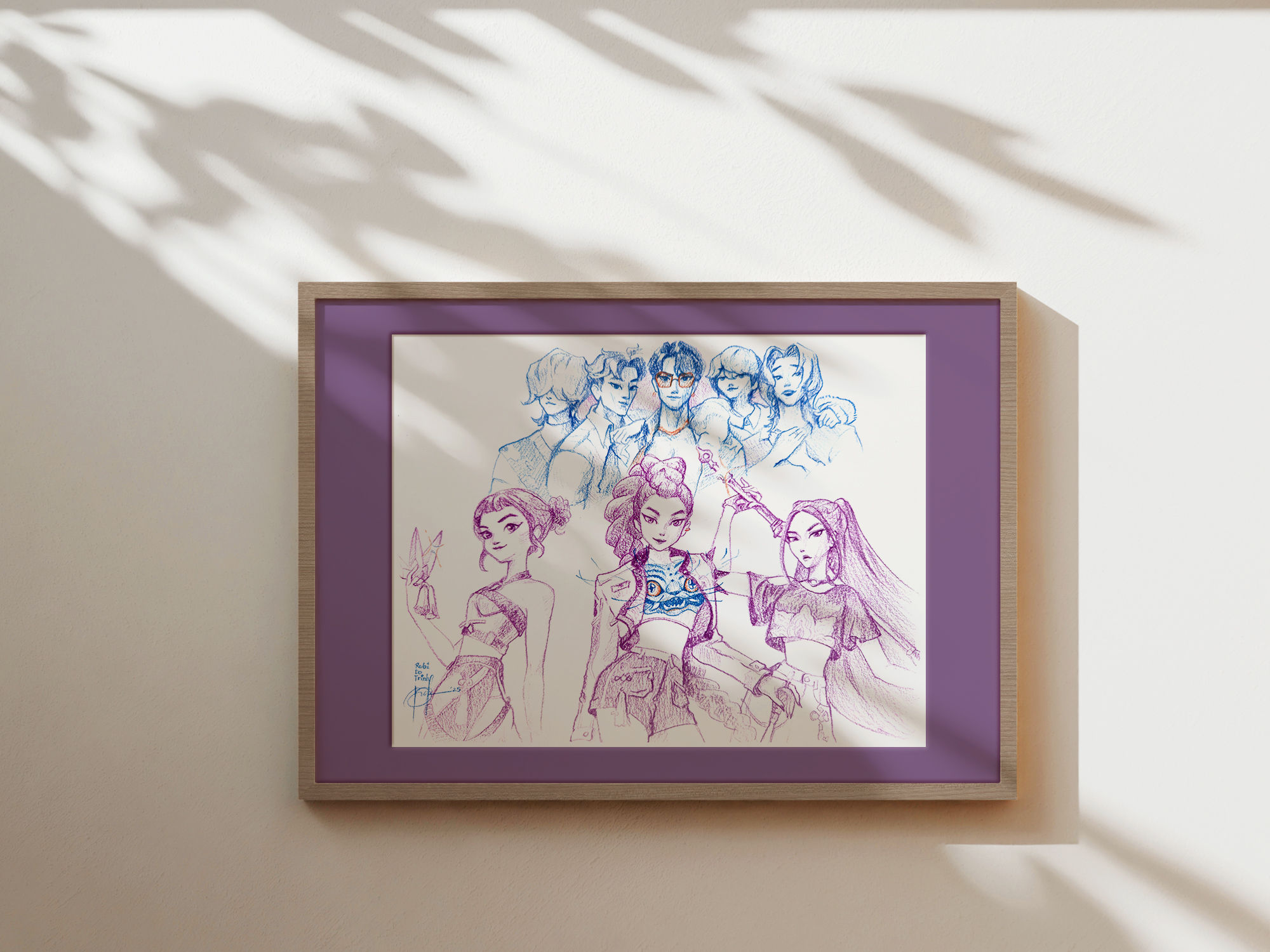 Huntrix x Saja Boys Sketch