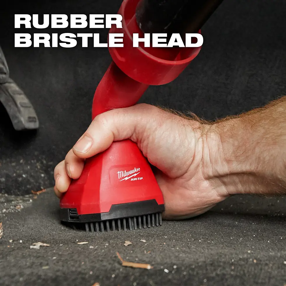 Thumbnail: Milwaukee AIR-TIP 1-1/4 in. - 2-1/2 in. Swiveling Palm Brush Wet/Dry Shop Vacuum